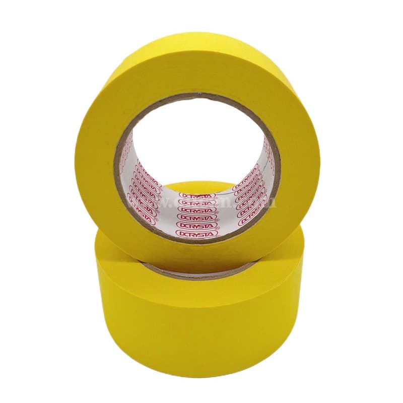 Lemon-yellow crepe paper masking tape for indoor and outdoor use