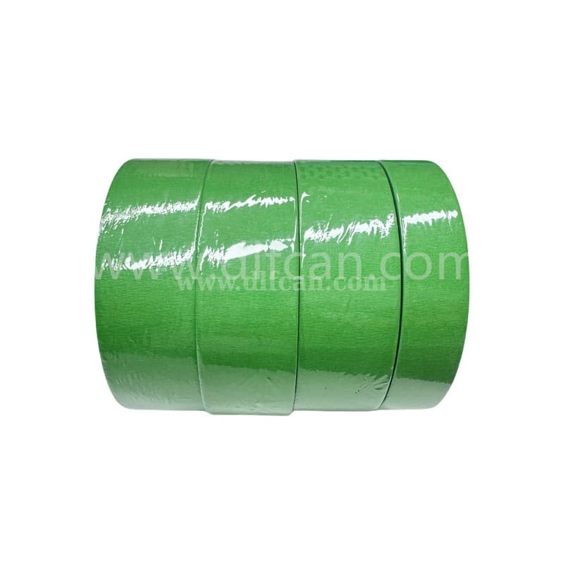 Professional-grade green masking tape for indoor and outdoor use