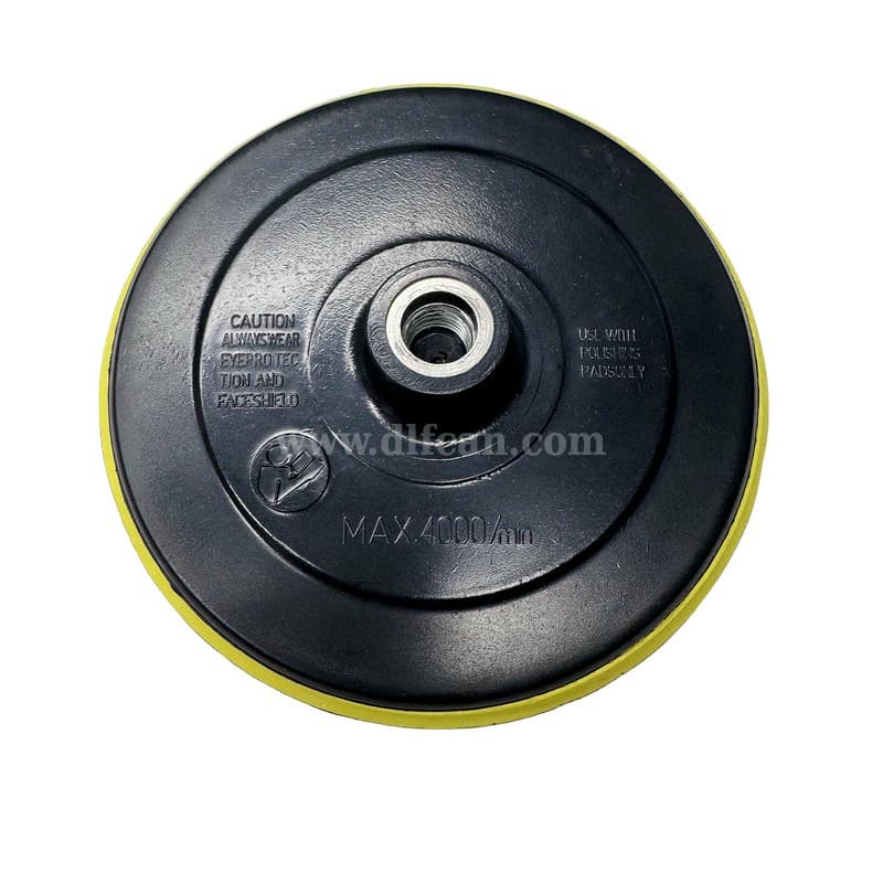 Durable rubber backing plate for professional use