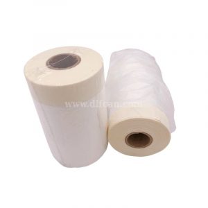 Easy-to-use masking film with roll design for fast application