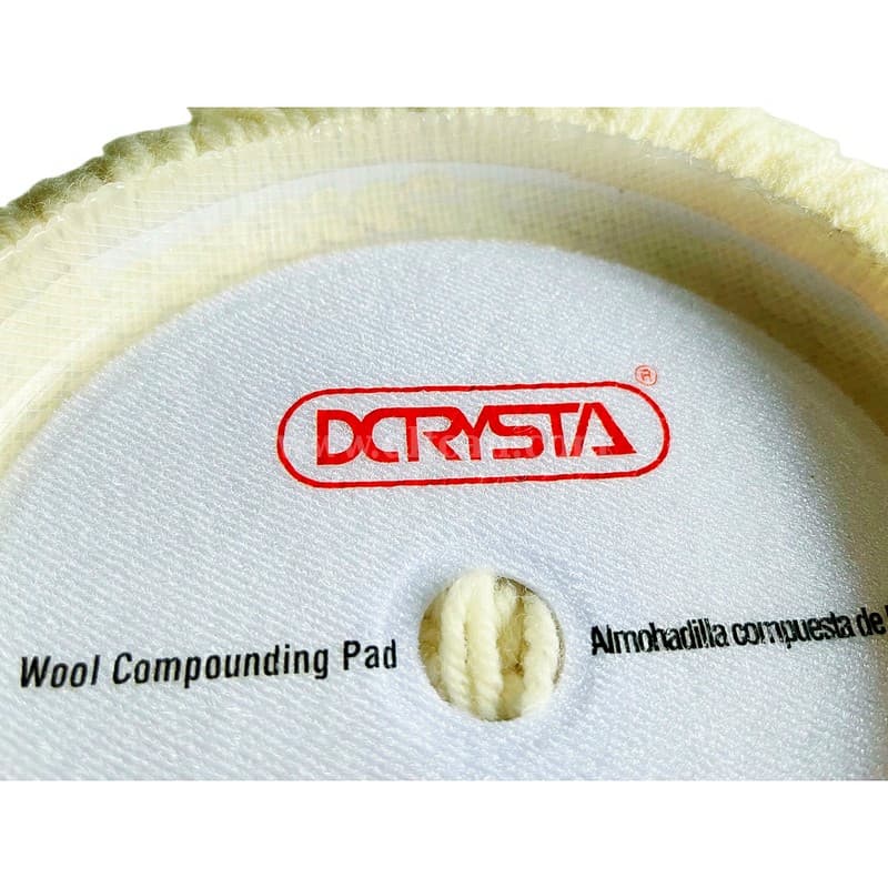 Professional wool pad for fiberglass polishing