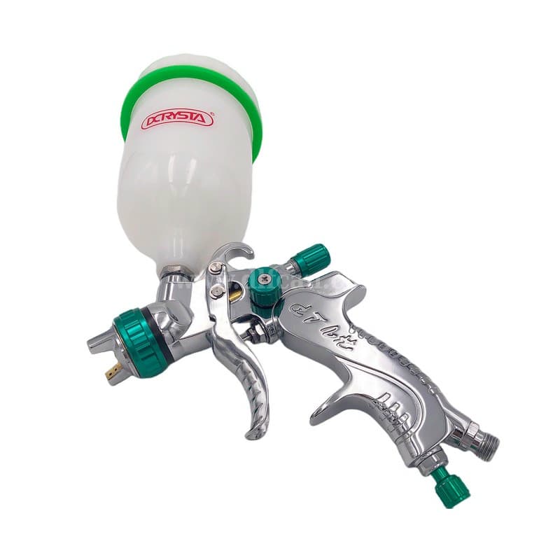 HVLP spray gun for water-based and solvent-based paints