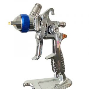 Professional-grade spray gun with stainless steel nozzle