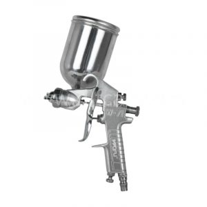 Professional spray gun with high transfer efficiency for medium viscosity paints