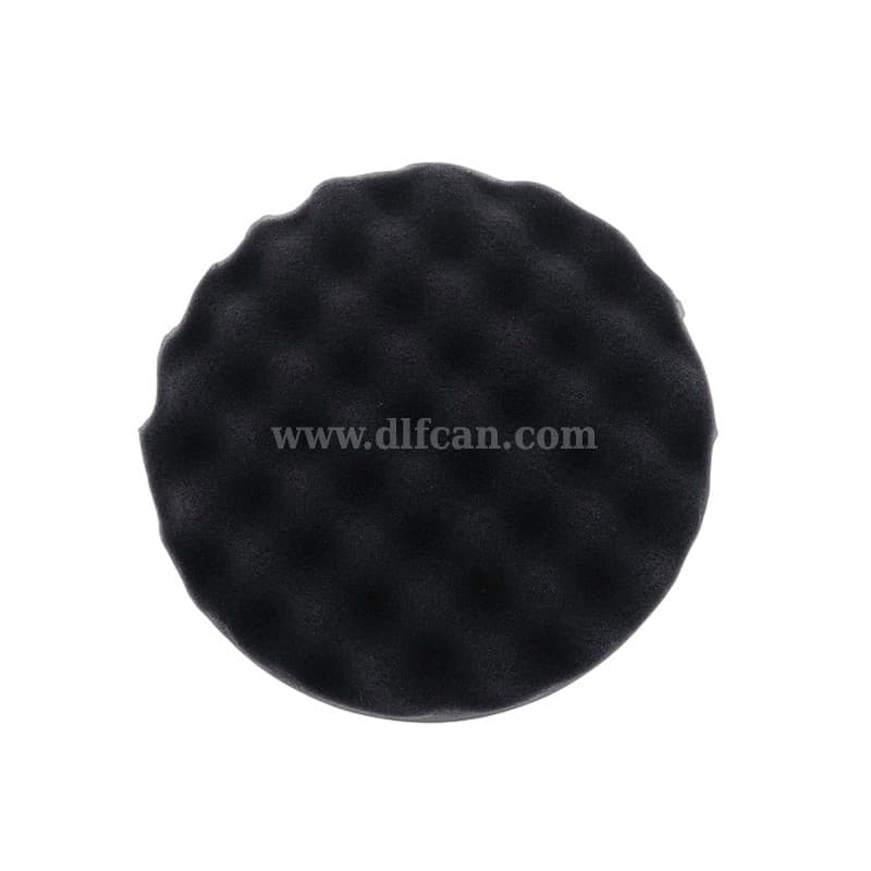 Black Waffle Pad for Automotive Finishing - Compact Size