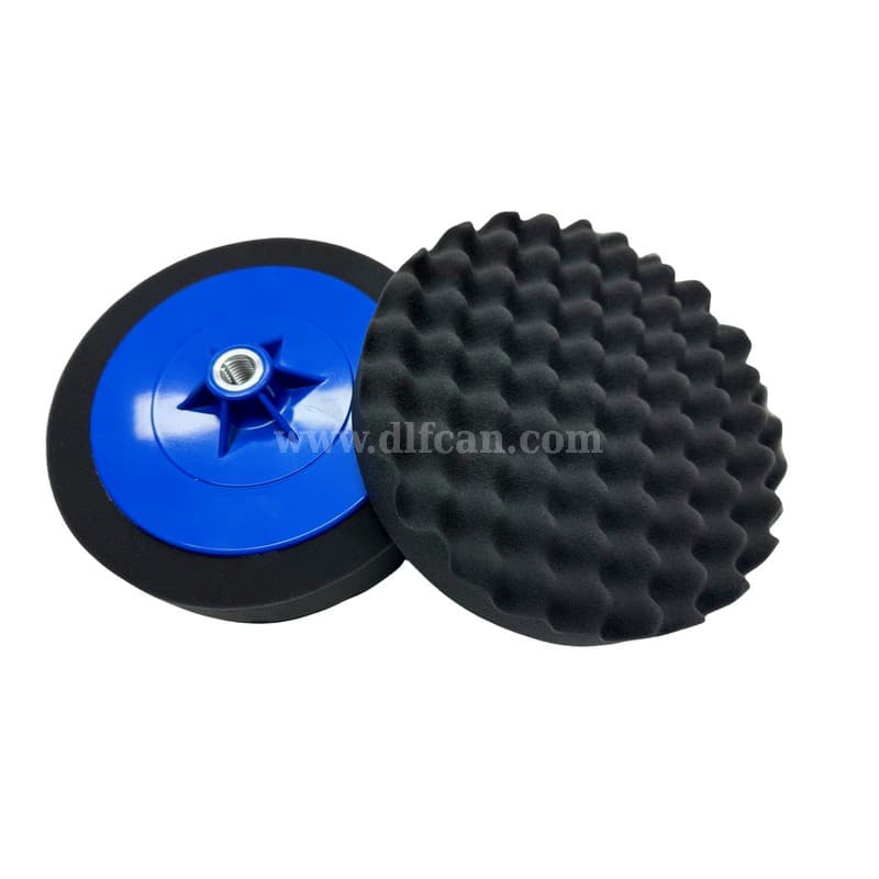 Soft Black Waffle Foam Pad for Flawless Finishing