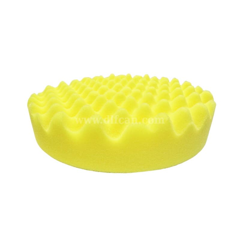 Aggressive Yellow Waffle Foam Pad for Cutting and Polishing